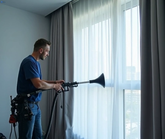 Professional curtain stain removal process equipment Matty Curtain Cleaning hurstville-nsw